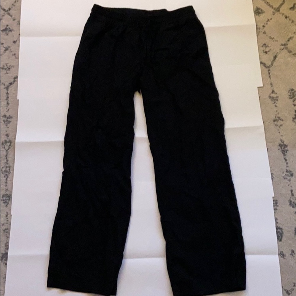 black flowy pants